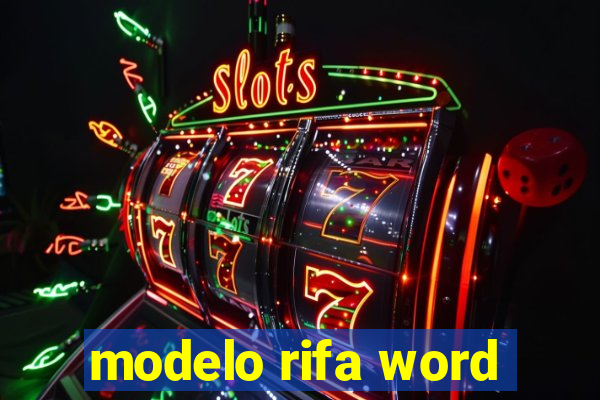 modelo rifa word